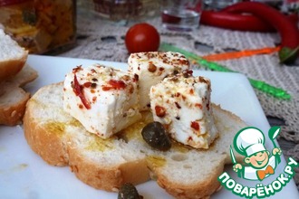 Маринованная острая брынза