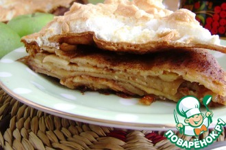 Блинный яблочный каравай