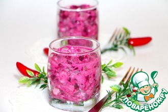 Веррины с сельдью и овощами