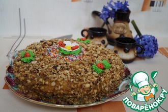 Постный морковный торт с апельсинами