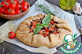 Постная галета с овощами