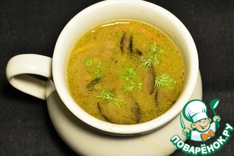 Чечевичный суп с маслинами