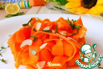 Морковные "феттуччине"