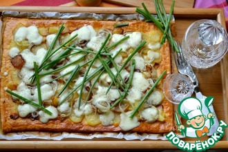 Пирог с картофелем и брынзой