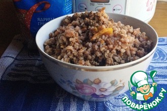 Гречка с овощами и фаршем