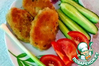 Котлеты из фасоли с зеленым луком