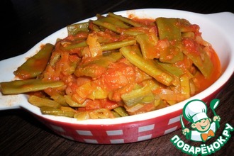 Гарнир из плоской фасоли