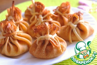 Жюльен в блинных мешочках