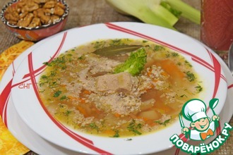 Суп со свининой и фенхелем