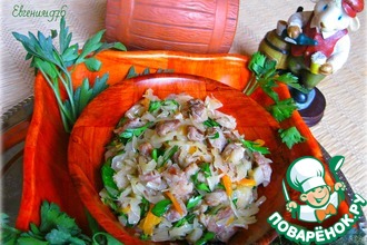 Салат из квашеной капусты "Баварский"