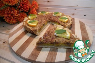 Песочный тыквенно-ореховый пирог