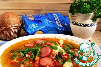 Суп с пшеном и овощами