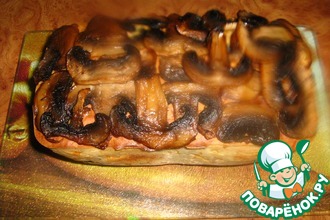 Хлебец с куриным мясом и сыром