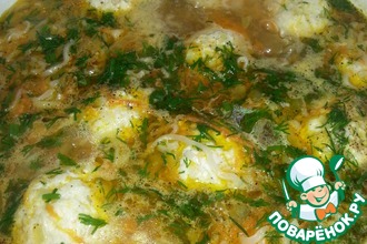 Суп с куриными фрикадельками