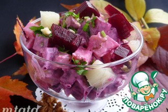 Салат из свеклы с ананасом