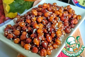 Нут под соевым соусом и кунжутом