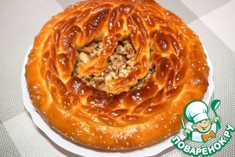 Домашний пирог с курицей