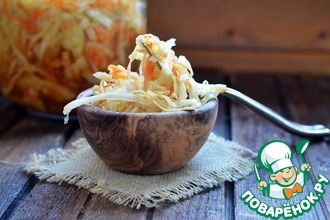 Маринованная капуста с соевым соусом