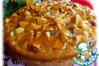 Яблочный пирог с заливкой