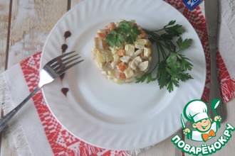 Салат "Оливье" по-японски