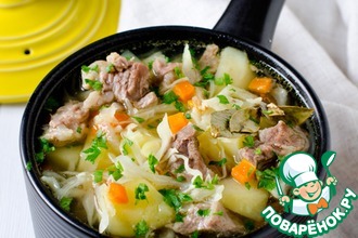 Суп с капустой и мясом