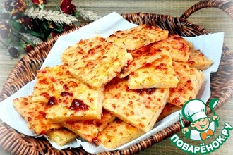 Закусочное творожно-сырное печенье