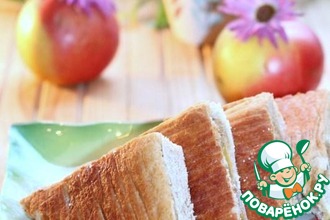 Постный орехово-фруктовый пирог с джемом