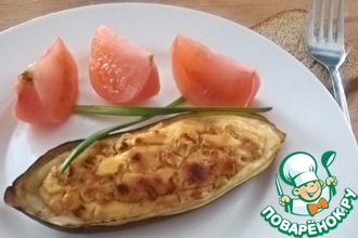 Баклажан, фаршированный творогом