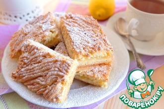 Песочный пирог с лимоном