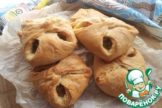 Конвертики с капустно-картофельной начинкой