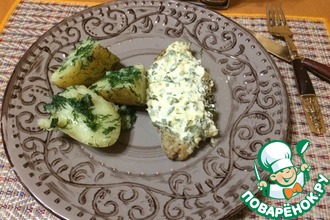 Запечённая треска под соусом