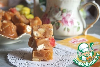Ванильная помадка с орехами и цукатами