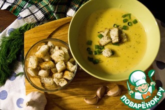 Сырный крем-суп с овощами