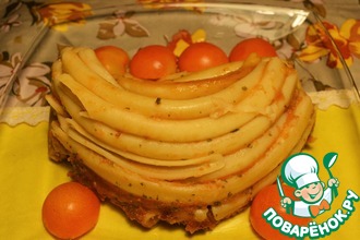 Макароны, запеченные в кабачковом соусе