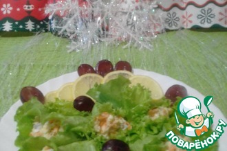 Рыбный салат "Раковые шейки"