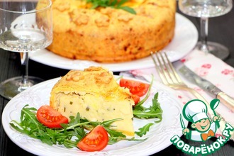 Картофельный пирог с сыром и зеленью
