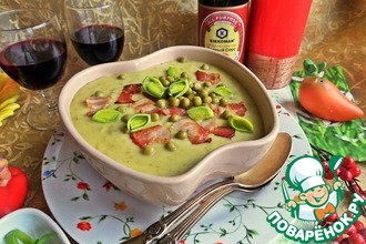 Картофельный суп-пюре с беконом