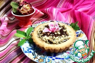 Миндальные тарталетки с шоколадной начинкой