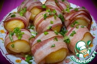Картофель в беконе