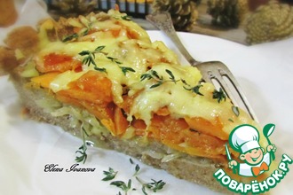 Тарт из цельнозерновой муки с тыквой