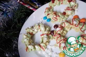 Рождественские веночки из хлопьев