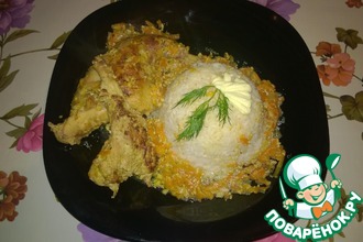 Тушеный кролик с морковью