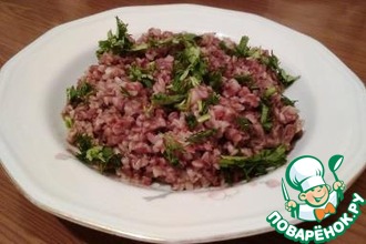 Говядина с гречкой