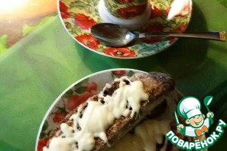 Шоколадный бискотти в белом шоколаде