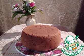 Кекс с черносливом, цукатами и корицей