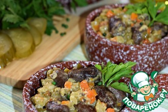 Куриные сердечки в оригинальном соусе