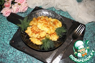 Луковые оладьи с морковью