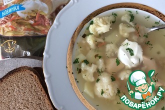 Рассольник с кальмарами