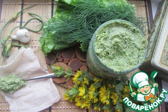 Чесночные стрелки с грецкими орехами