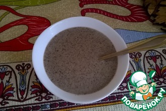 Суп-пюре из шампиньонов